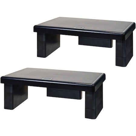 Dac Ergonomics Stax MP-107 Monitor Riser Stand, 2PK DTA02160